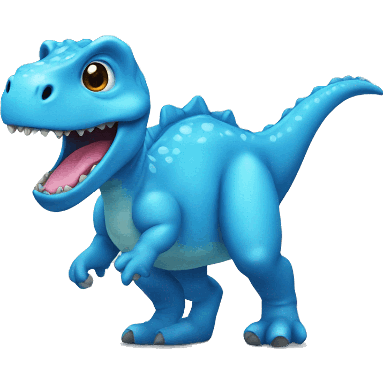 blue cute dino emoji