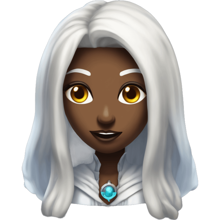 "Technomancy is the use of magic or mystical powers to control and manipulate technology” + "It's kind of like cyberpunk magic or how in some games, characters hack into systems using magic." 🖥️⚡🧙‍♂️ Make a ancient vampire technomancy goddess emoji