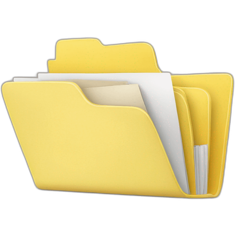 Yellow folder with insta images emoji