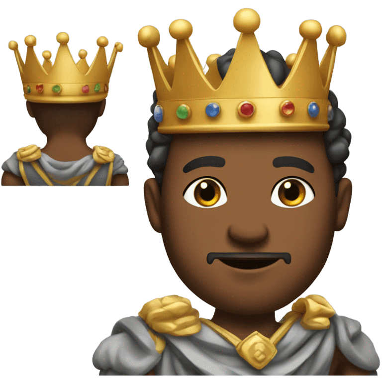 King exercising with crown emoji