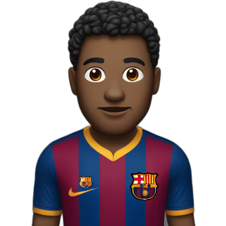 Human with Barcelona FC jersey emoji