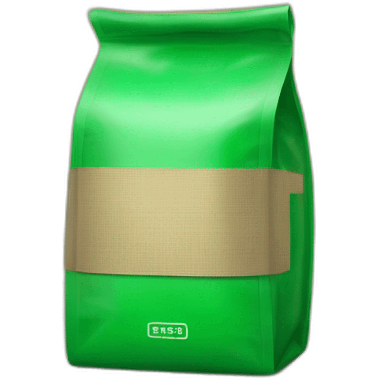 green coffee bag, hex code034023 emoji