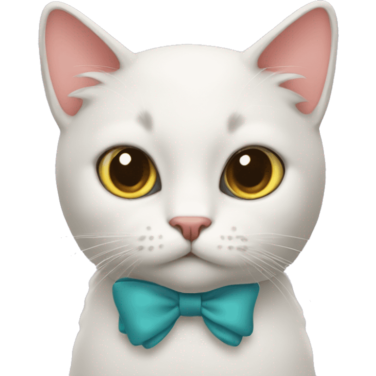 Cat with bow emoji