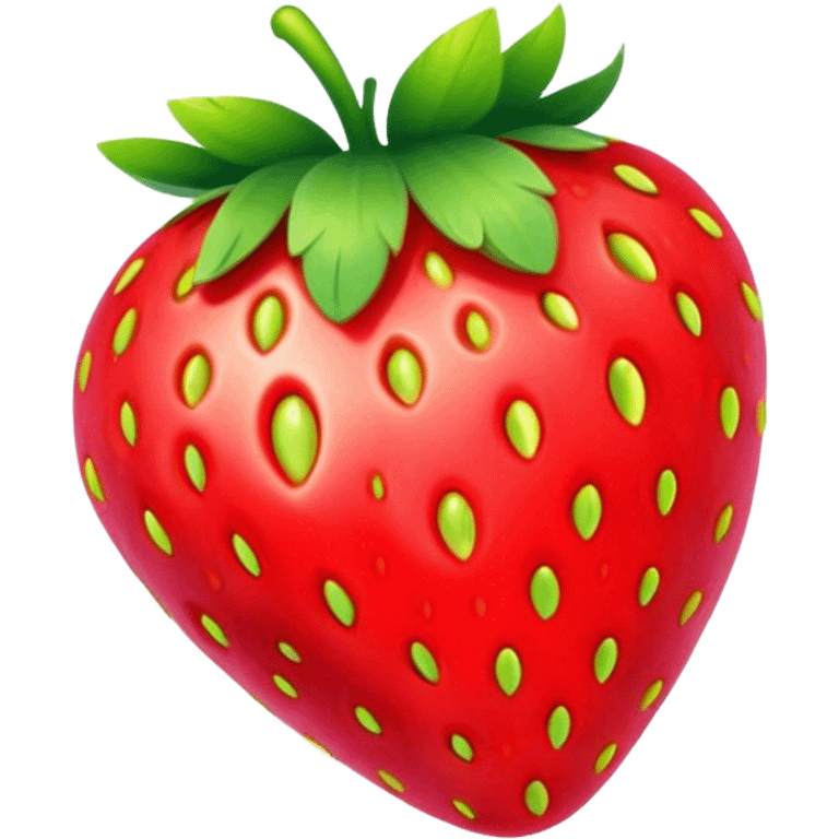 A rainbow strawberry emoji