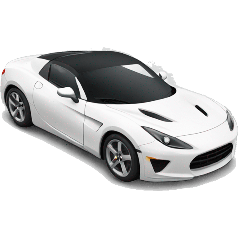 Sports car white emoji