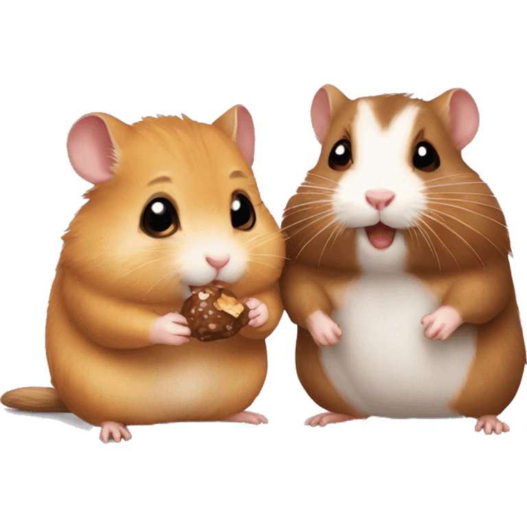 hamster and snickers  emoji