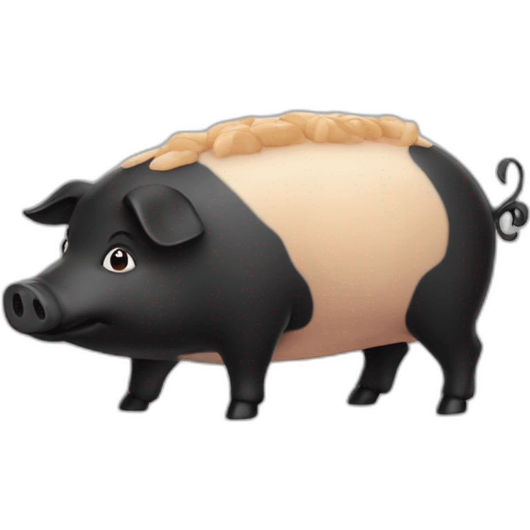 Cochon d'inde noir emoji