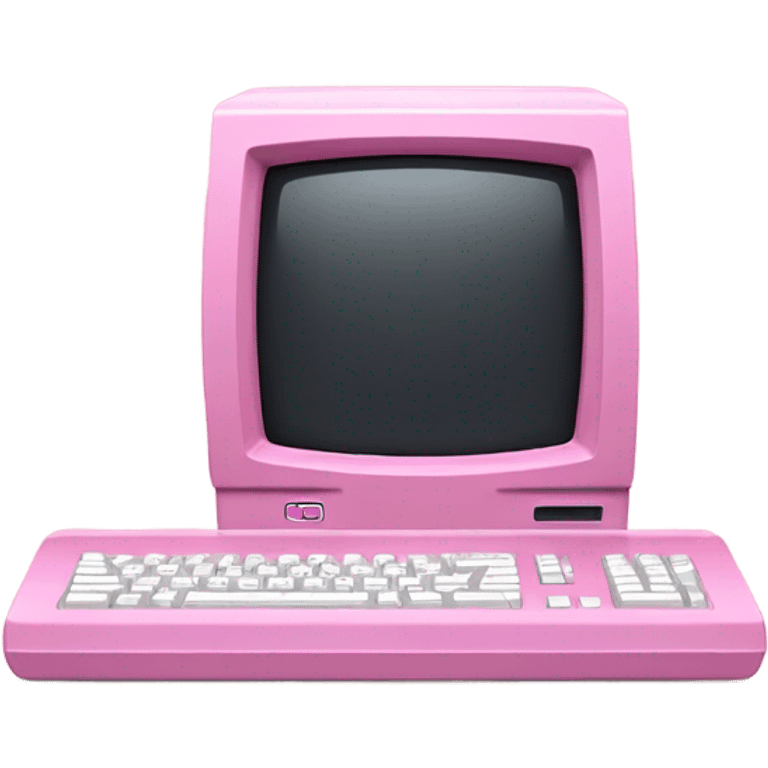 pink macintosh computer emoji