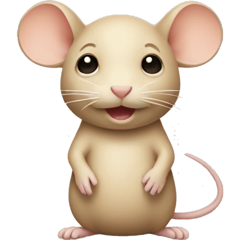 Beige mouse emoji