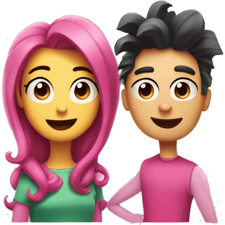 Cosmo and Wanda from fairlyoddparents show emoji