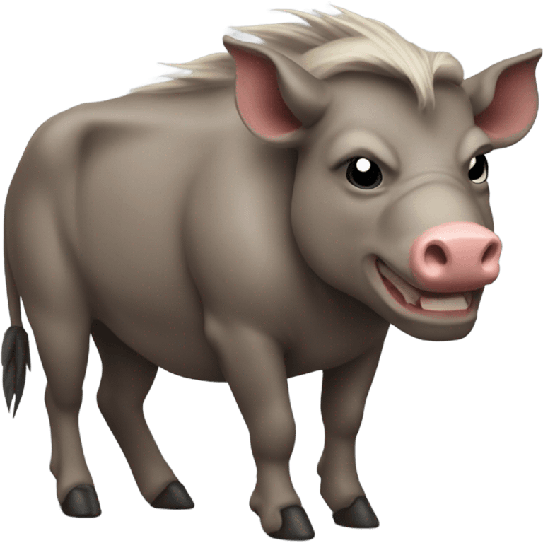 Warthog with biceps emoji