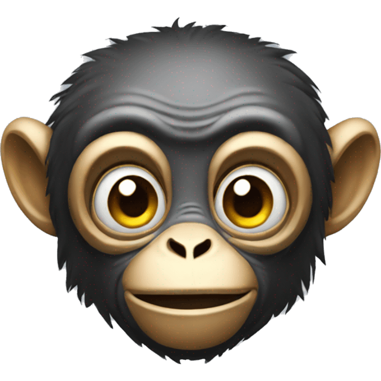 Monkey alien emoji