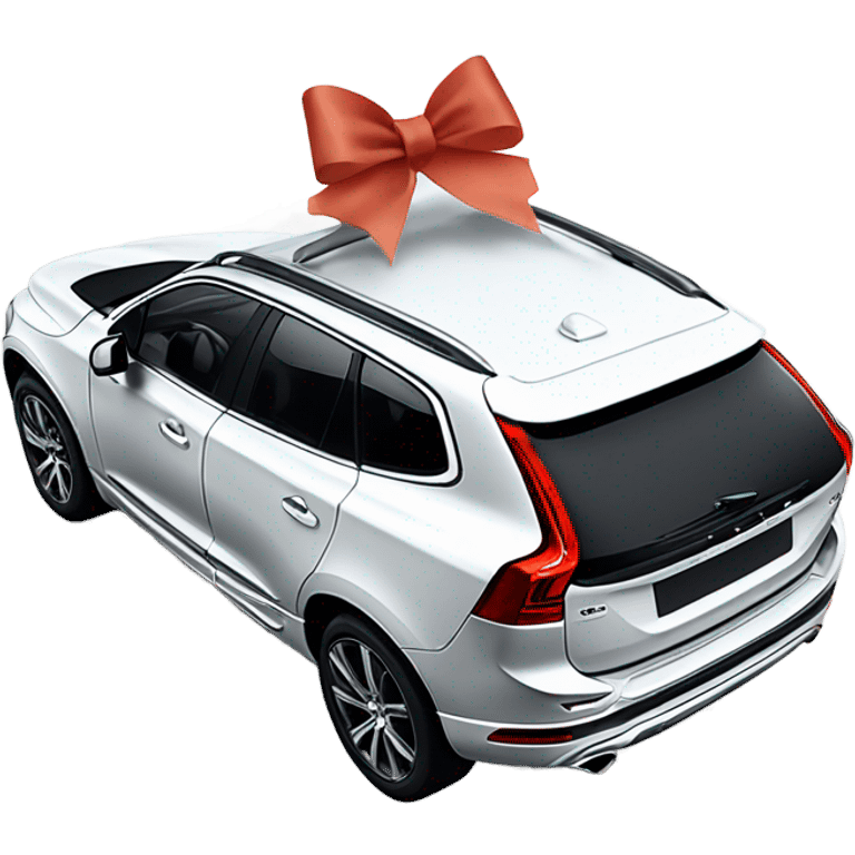 Volvo XC60 with a bow on top emoji