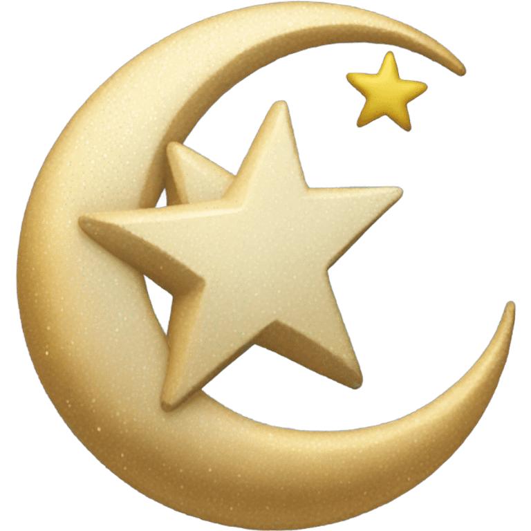 crescent moon and star emoji