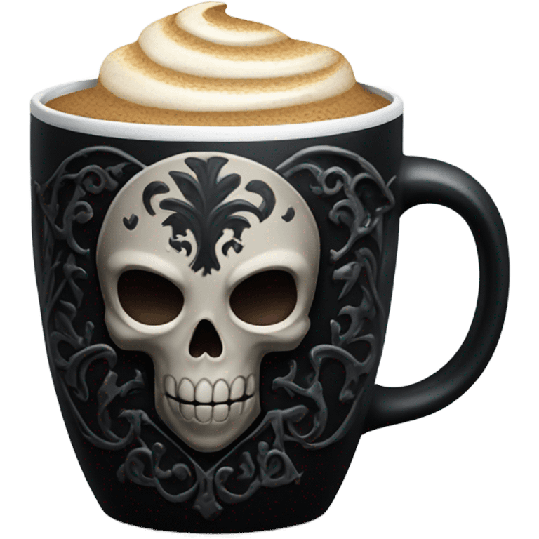 gothic coffee. emoji