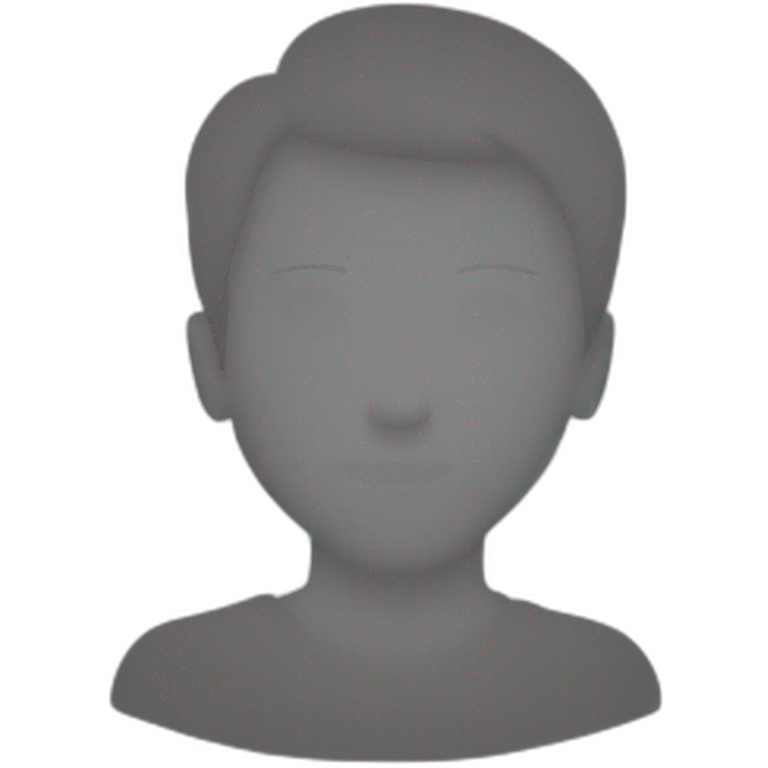 silhouette of a man from the front without colour emoji