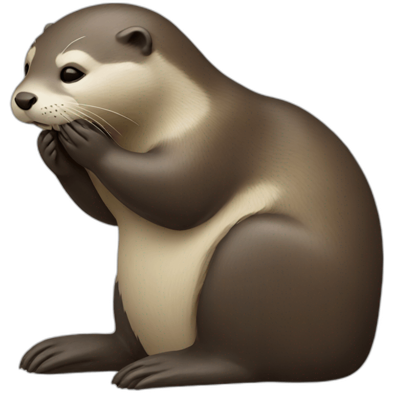 Otter praying emoji