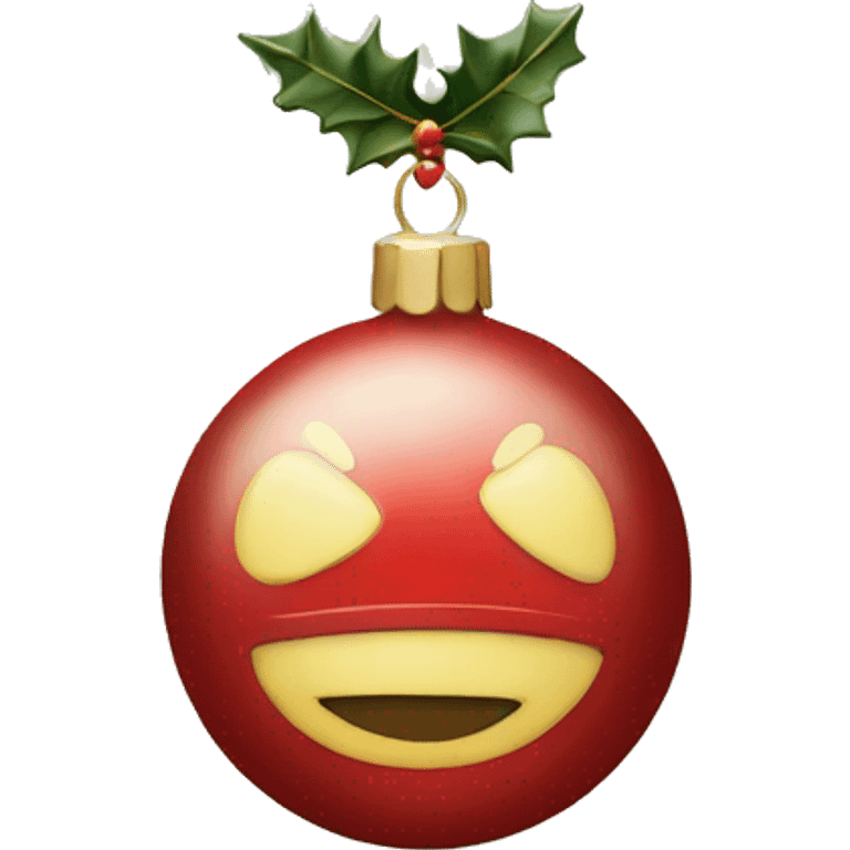 vintage christmas ornament emoji