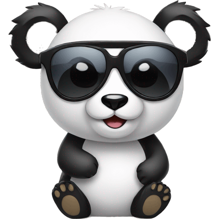 Panda with sunglasses  emoji