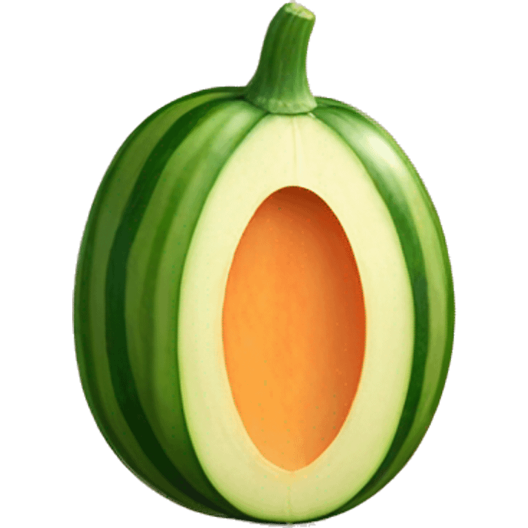 courgette inside peach emoji