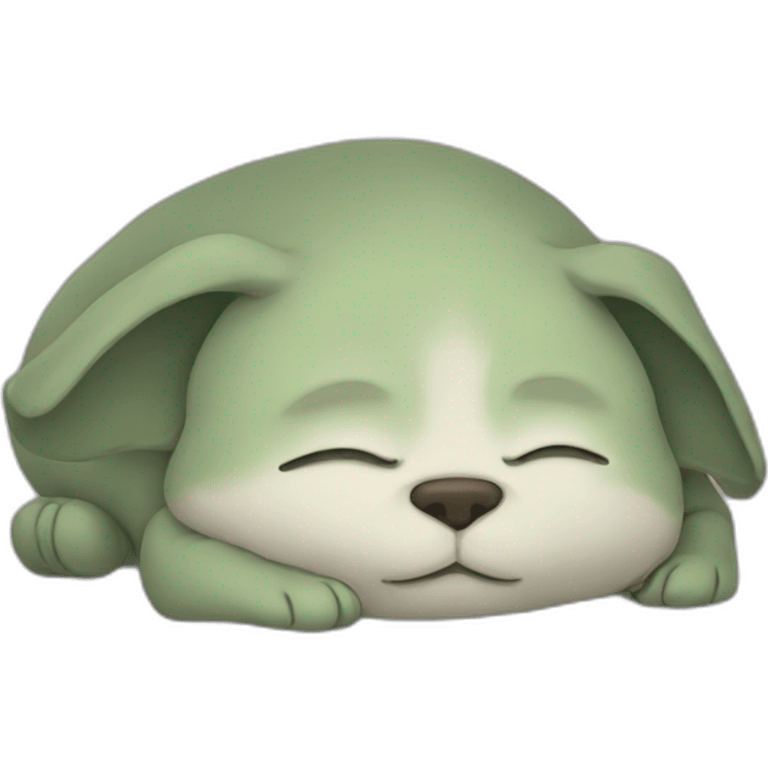 Grogu sleeping emoji