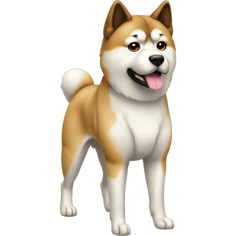 Akita Dog Breed Full Body emoji