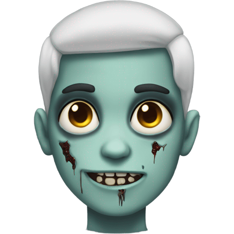 zombie boy black hair emoji