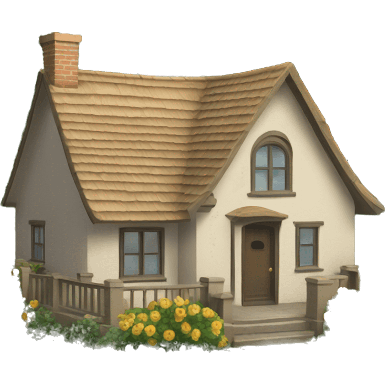 cottage house emoji