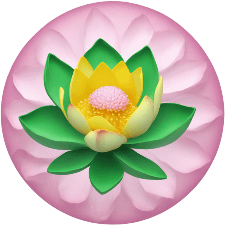 Make a lotus flower  emoji