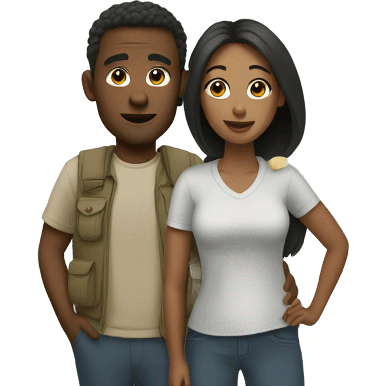 Couple at the zoo emoji