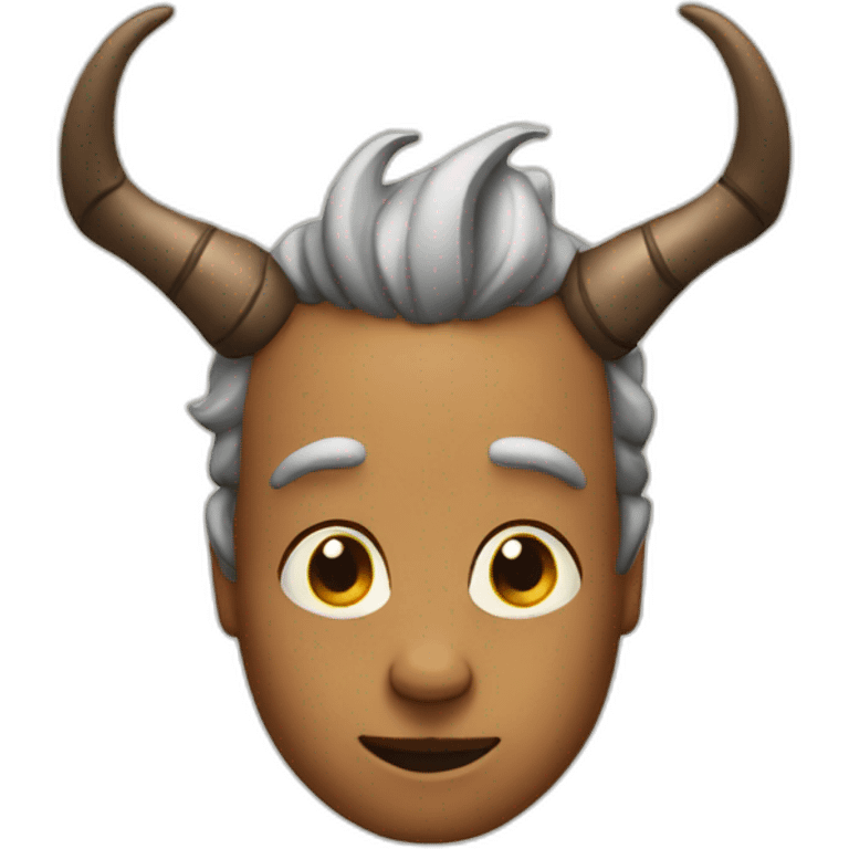 kind face with horns emoji