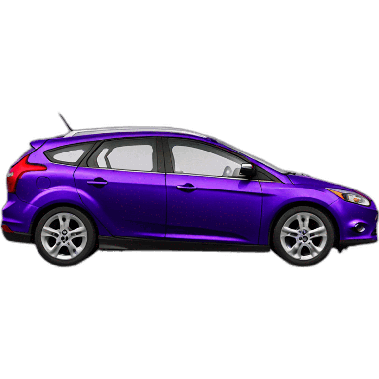 Ford Focus Break 2010 dark purple from side emoji