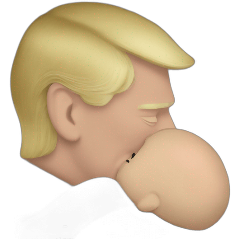 Putin kissing Trump emoji