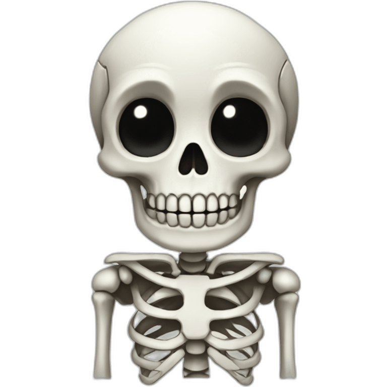 cute halloween skeleton emoji