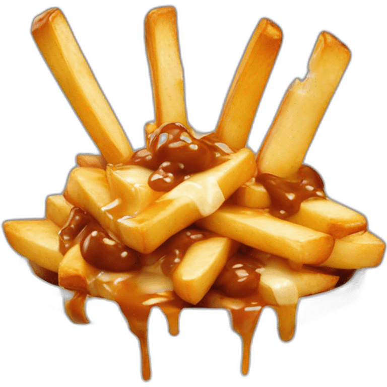 Poutine qui mange de la poutine emoji