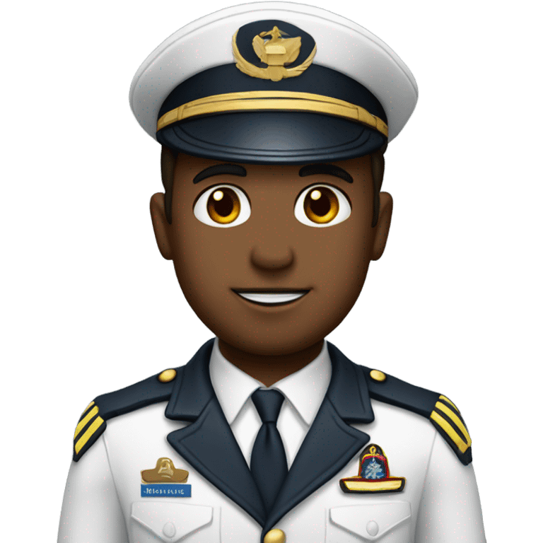 Pilot in uniform emoji