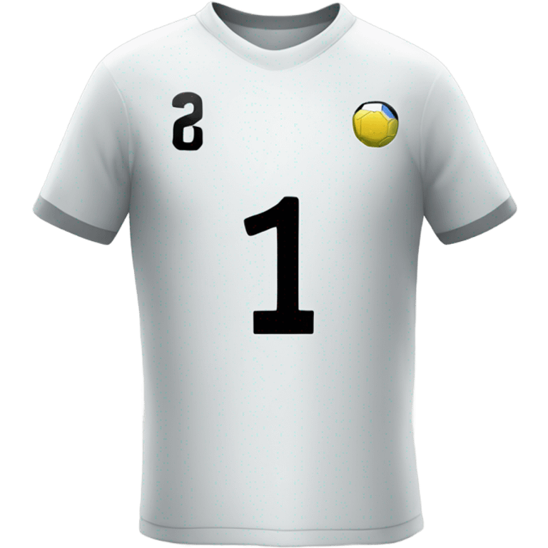 Soccer shirt with number 1 emoji