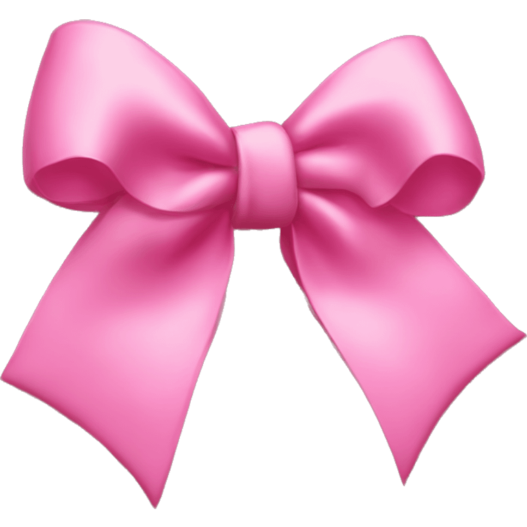 Pink coquette bow emoji