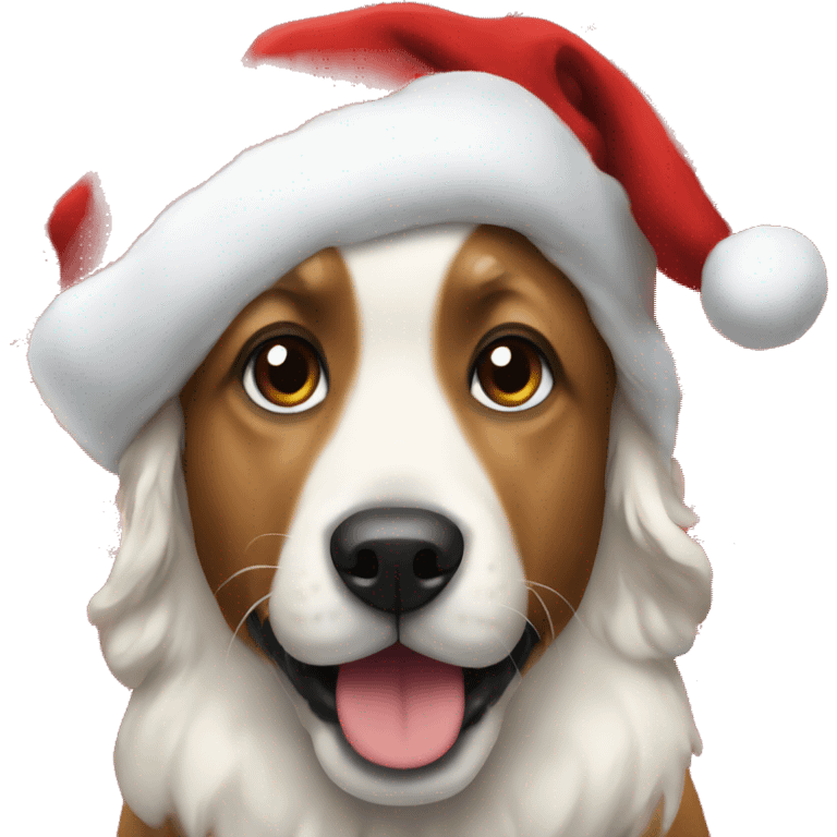 Dog christmas emoji