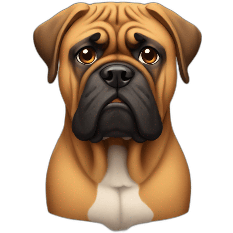 bullmastiff sad face emoji