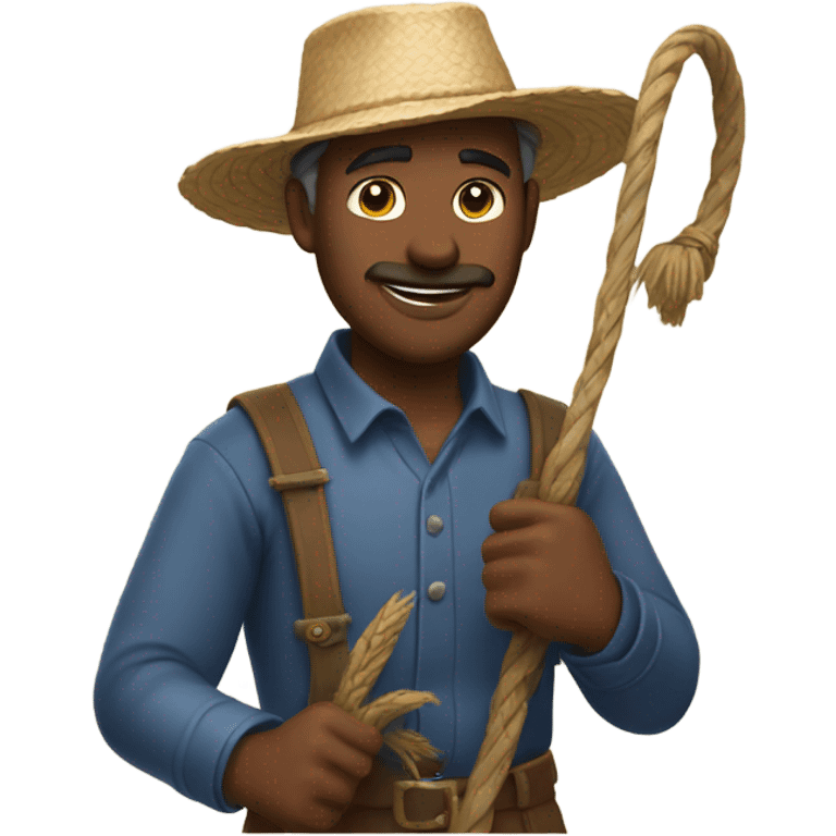 Farmer with whip emoji