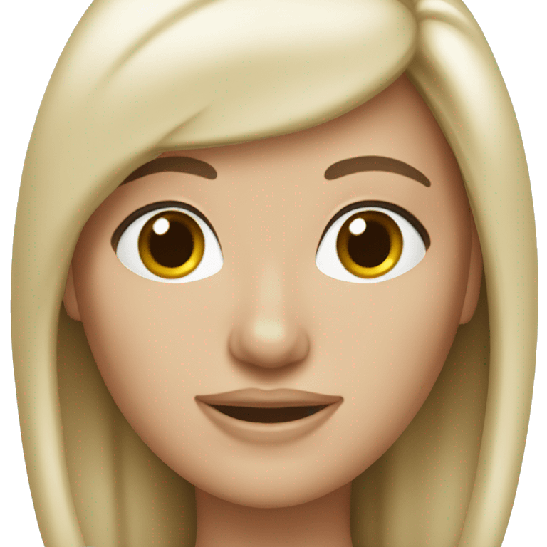 Brunette white barbi  emoji