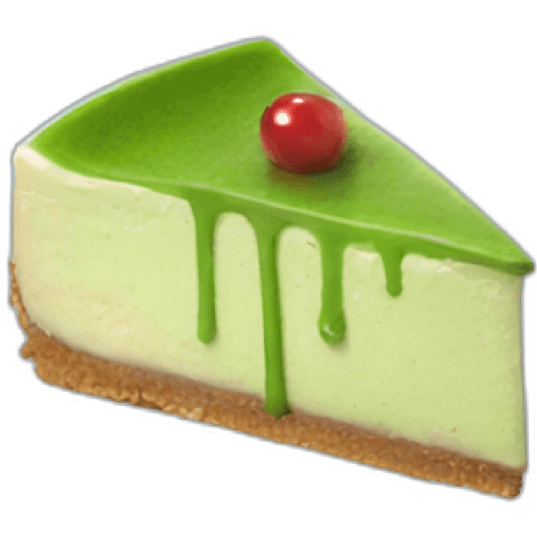 matcha cheesecake piece emoji