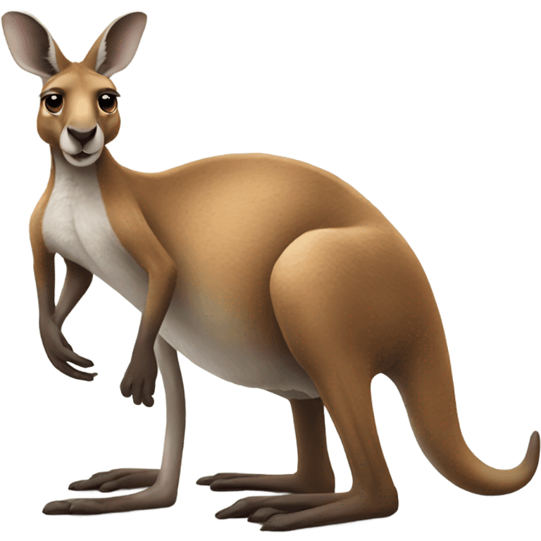 Kangaroo stance emoji