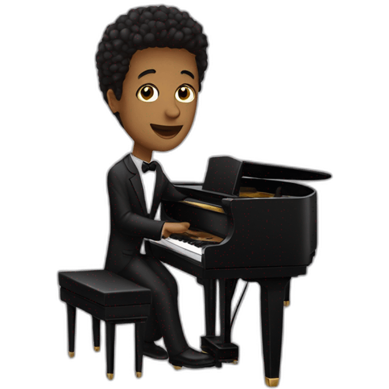 Pianista cantante  emoji