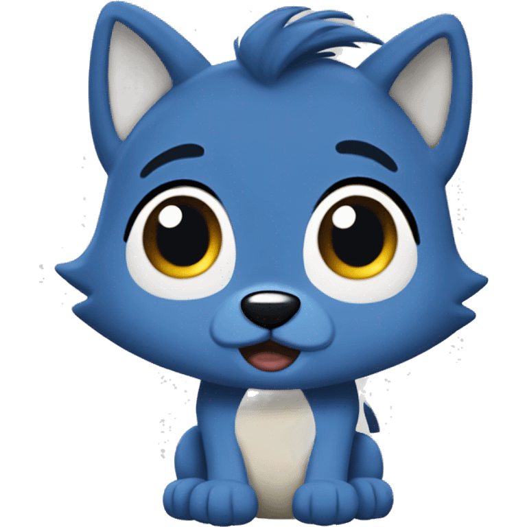 The cartoon bluey emoji