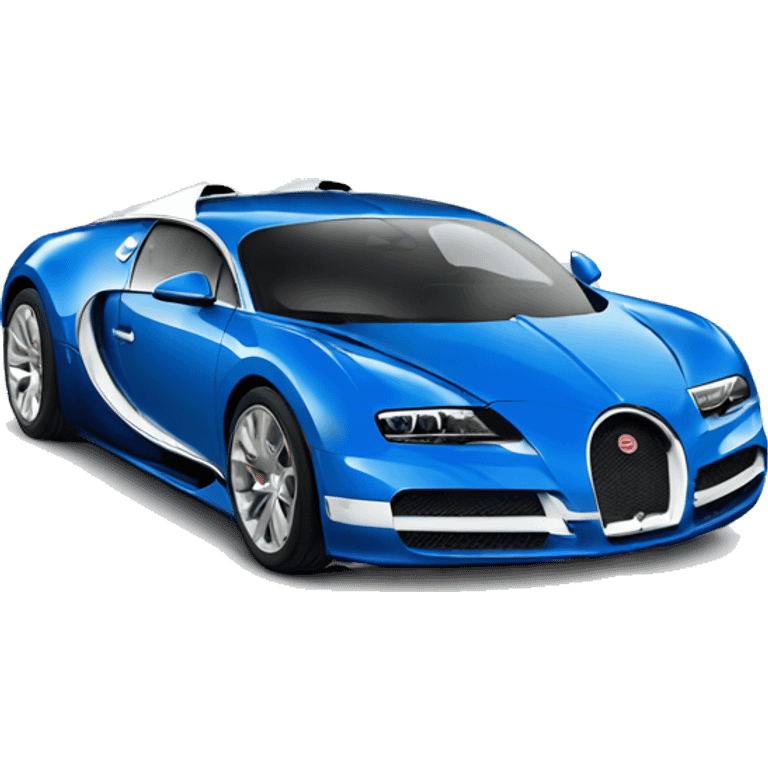 Blue Bugatti emoji