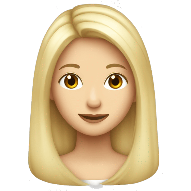 Jeune fille cheveux très long blonde platine amoureuse fait un bisous emoji