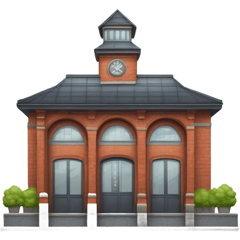 Train station emoji. emoji