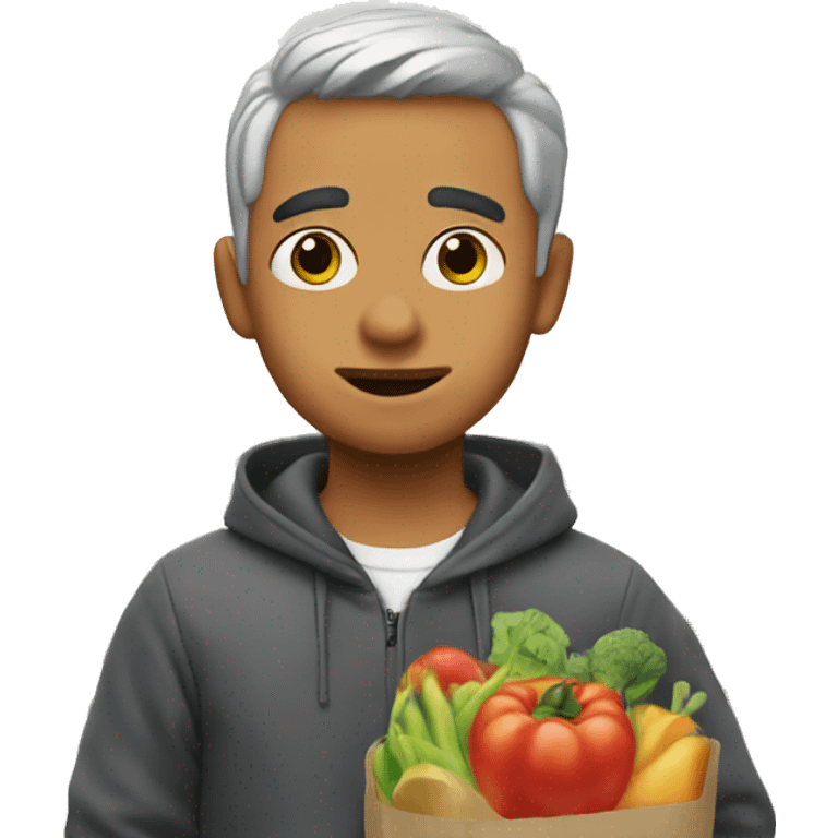 Jorge the curious in the supermarket emoji